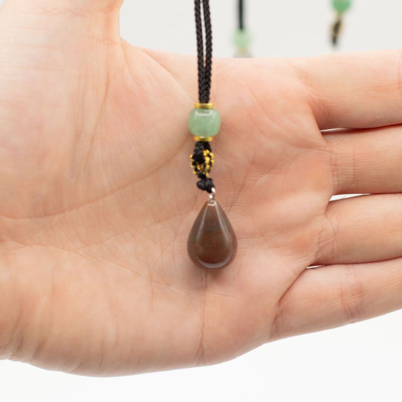 Cord Necklace Gemstone Pendants - Botanical Collection (assorted)