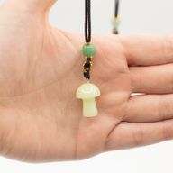 Cord Necklace Gemstone Pendants - Botanical Collection (assorted)
