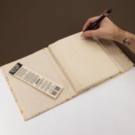 Lrg Lokta Mixed Colour Cotton Notebook (21x15cm) - 45 Pages - Bookmark Included