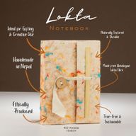 Mini Lokta Mixed Colour Cotton Notebook (12x8cm) 40 Pages