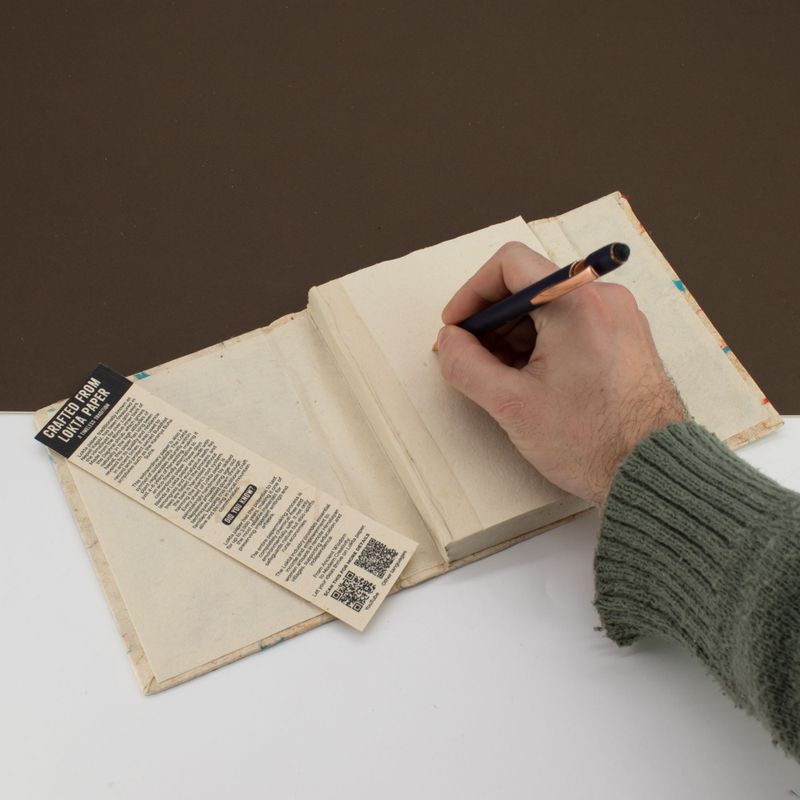 Mini Lokta Mixed Colour Cotton Notebook (12x8cm) 40 Pages