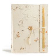 Lrg Lokta Mixed Flowers Notebook (21x15cm) - 45 Pages - Bookmark Included