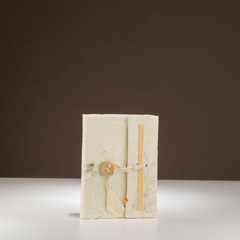 Mini Lokta Mixed Flowers Notebook (12x8cm) 40 Pages