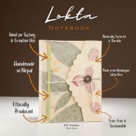 Med Lokta Bougainvillea Notebook (15x12cm) - 45 Pages