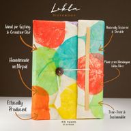 Lrg Lokta Colourful Leaves (21x15cm) - 45 Pages