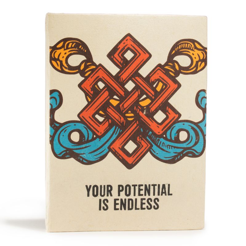 Lrg Lokta Inspiration Notebook (21x15cm) - 45 Pages - Your Potential - Bookmark Included