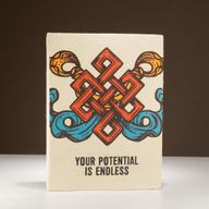 Lrg Lokta Inspiration Notebook (21x15cm) - 45 Pages - Your Potential - Bookmark Included