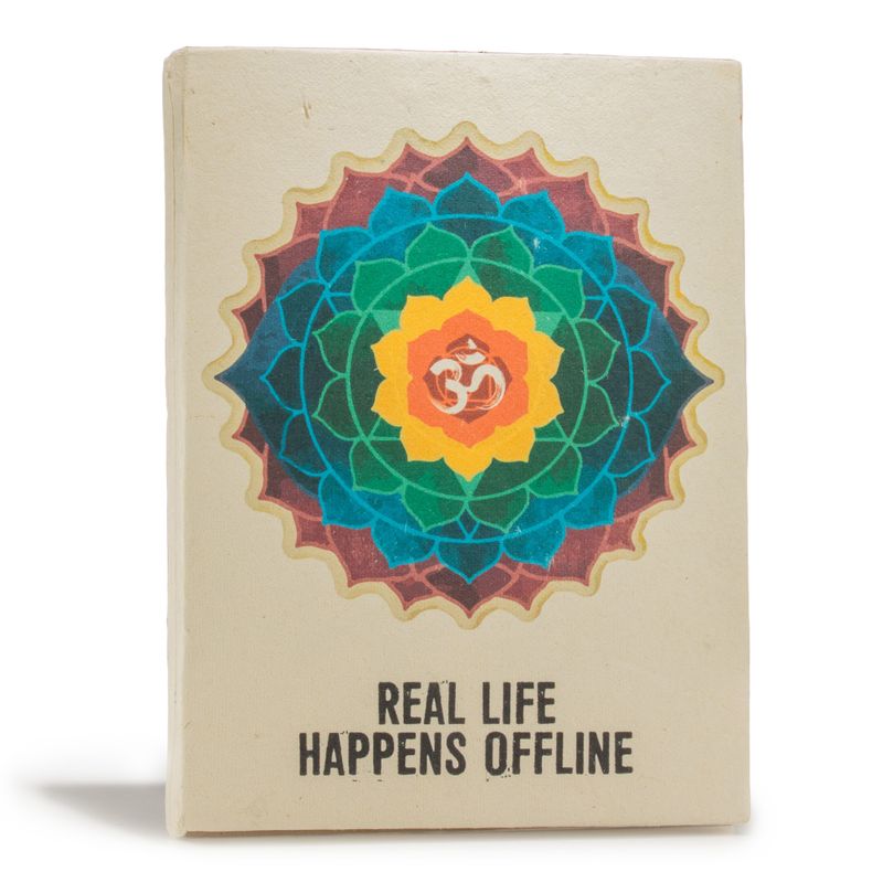 Lrg Lokta Inspiration Notebook (21x15cm) - 45 Pages - Real Life -Bookmark Included