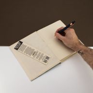 Lrg Lokta Inspiration Notebook (21x15cm) - 45 Pages - Real Life -Bookmark Included
