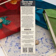 Lrg Lokta Inspiration Notebook (21x15cm) - 45 Pages - Real Life -Bookmark Included