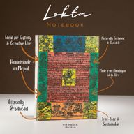 Med Lokta Traditional Prayer Flag Notebook Lrg (15x12cm) - 45 leafs - Natural