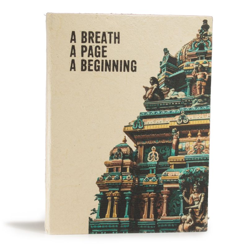 Lrg Lokta Inspiration Notebook (21x15cm) - 45 Pages - A Breath - Bookmark Included