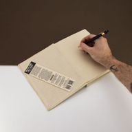 Lrg Lokta Inspiration Notebook (21x15cm) - 45 Pages - A Breath - Bookmark Included