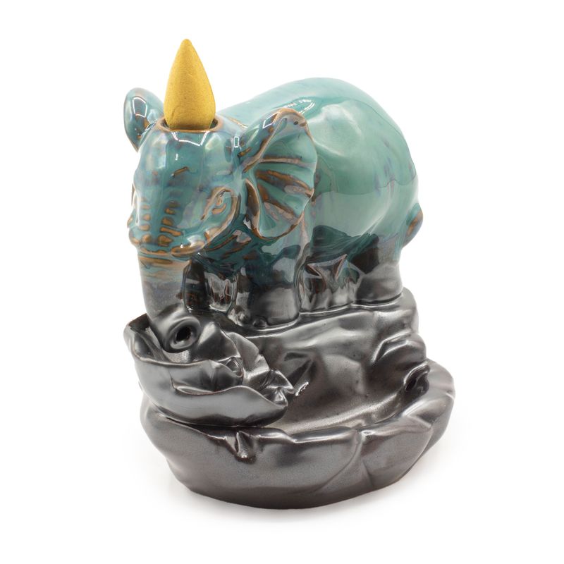 Backflow Incense Burner - Elephant at Pool
