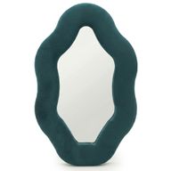 Soft Squiggly Mirror - Oval Pebble - Royal Teal - 20x32cm