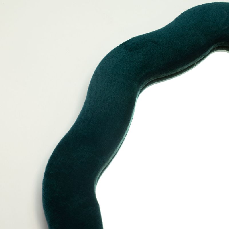 Soft Squiggly Mirror - Oval Pebble - Royal Teal - 20x32cm