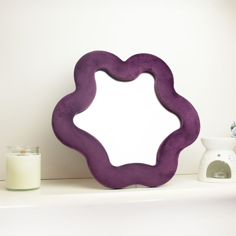 Soft Squiggly Mirror - Star - Mauve - 33x23cm