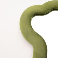 Soft Squiggly Mirror - Large Cloud - Moss Green - 33x23cm