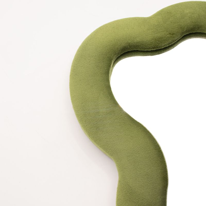 Soft Squiggly Mirror - Large Cloud - Moss Green - 33x23cm