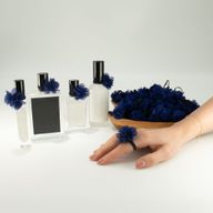 Chiffon Scent Rings - Navy Blue