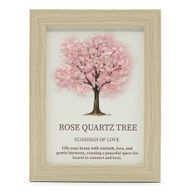 Gemstone Picture - Tree of Life - Rose Quartz