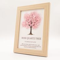 Gemstone Picture - Tree of Life - Rose Quartz