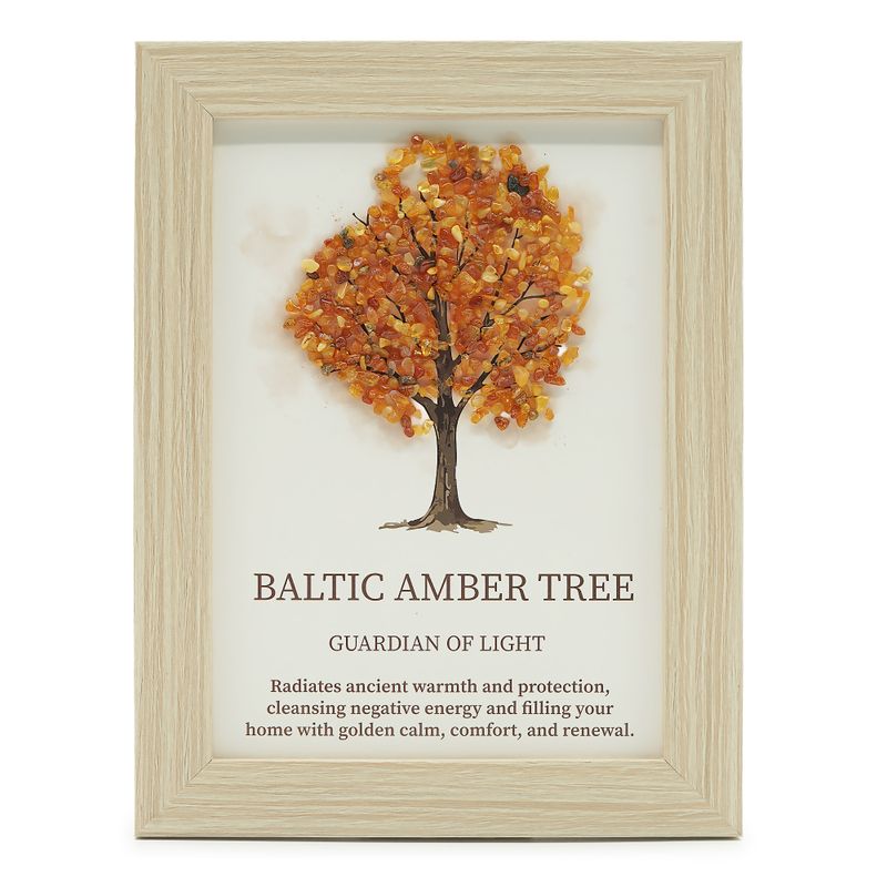 Gemstone Picture - Tree of Life - Baltic Amber