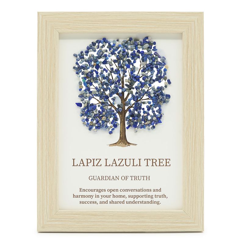 Gemstone Picture - Tree of Life - Lapiz Lazuli