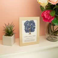 Gemstone Picture - Tree of Life - Lapiz Lazuli