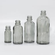 30ml Smoke Grey Glass Dropper Bottle with Child Resistant Dropper Cap
