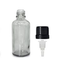 50ml Smoke Grey Glass Dropper Bottle with Dropper Cap