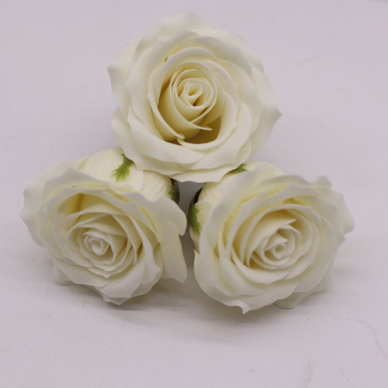 Craft Soap Flower - (5-Layer) Romatic Rose - Ivory