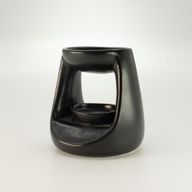 Ceramic Zen Oil Burner - Small Classic  - Matt Black