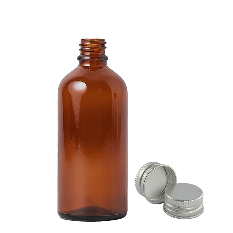 50ml Amber Glass Dropper Bottle with Aluminium Cap
