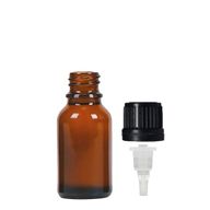 15ml Amber Glass Dropper Bottle with TE Dropper Cap