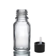 10ml Clear Glass Dropper Bottle with Child Resistant Dropper Cap
