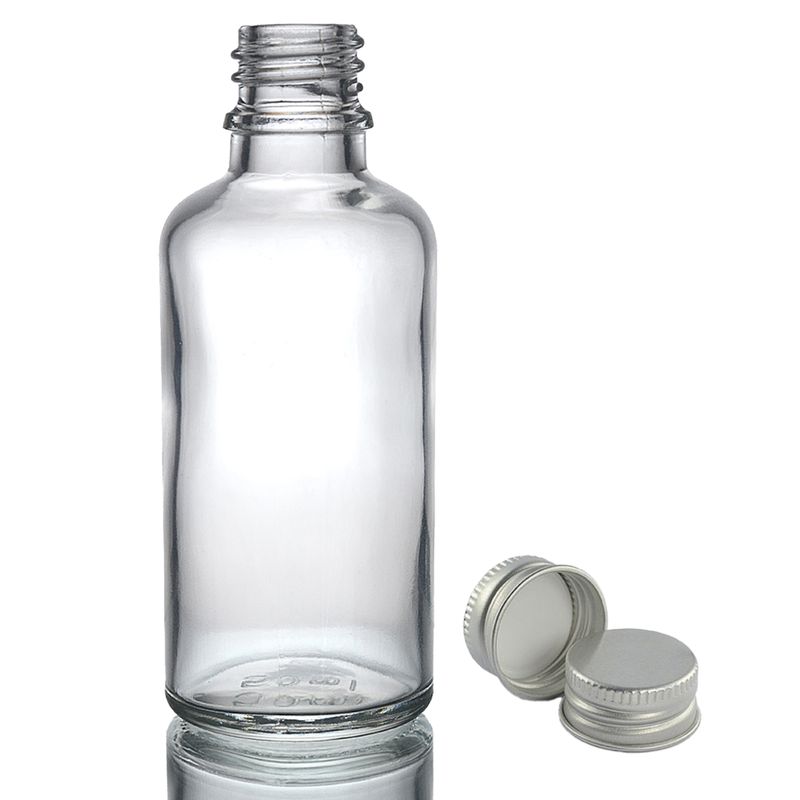 100ml Clear Glass Dropper Bottle with Aluminium Cap