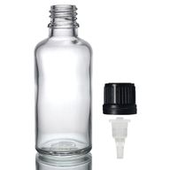 100ml Clear Glass Dropper Bottle with Dropper Cap