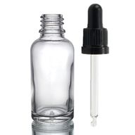 30ml Clear Glass Dropper Bottle  with Clear T/E Pipette