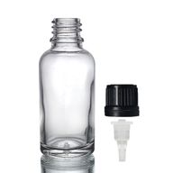 30ml Clear Glass Dropper Bottle with Dropper Cap