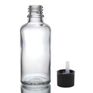 50ml Clear Glass Dropper Bottle  with Child Resistant Dropper Cap