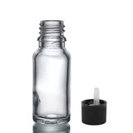 15ml Clear Glass Dropper Bottle with Child Resistant Dropper Cap