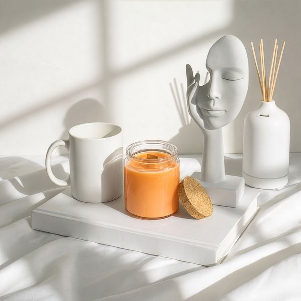 Unlabelled Wood Wick Soy Candles