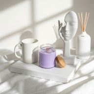 Unlabeled Woodwick Soy Candle - Wild Lavender