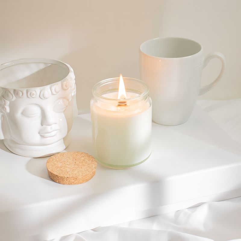 Unlabeled Woodwick Soy Candle - Wild Lavender