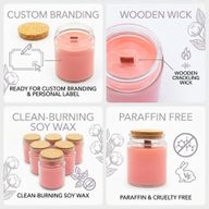 Unlabeled Woodwick Soy Candle - Midnight Rose