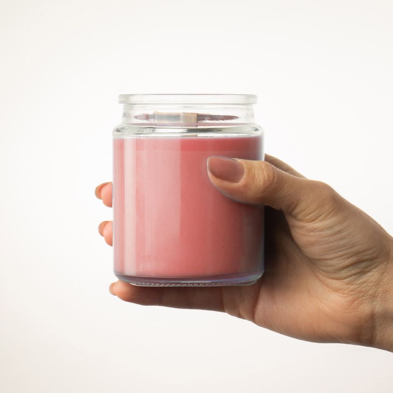 Unlabeled Woodwick Soy Candle - Midnight Rose
