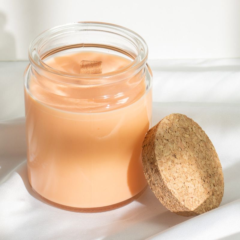 Unlabeled Woodwick Soy Candle - Woodland Zest