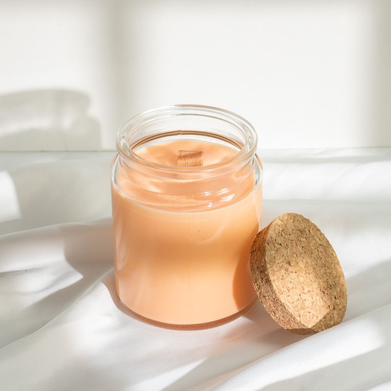 Unlabeled Woodwick Soy Candle - Woodland Zest