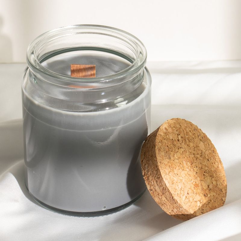 Unlabeled Woodwick Soy Candle - Ash & Woodsmoke